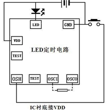 供应定时ic定时开关led定时(6秒～20分)时控led手电筒