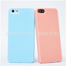 Iphone5/5S苹果手机壳彩色PC硬壳DIY贴钻手机素材壳糖果壳12色