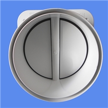 优质台湾奇美abs全密封烟道止回阀双叶片左右开合厂家直销