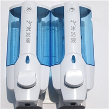 酒店/家庭/厨房/浴室双头皂液器沐浴露盒洗手动给皂机厂家批发价