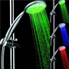 led花洒感温变色花洒感温三色花洒led手持花洒LD8008-A1