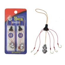 小人鱼渔具手竿抛竿海竿爆炸钩葡萄钩鲫鱼钩鲤鱼钩倒刺钩2个装