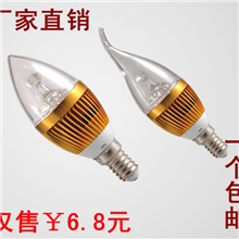 厂价直销高档LED蜡烛灯3W蜡烛灯led蜡烛灯足瓦蜡烛灯大功率