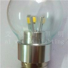 厂家直销3WLED球泡灯/大功率led灯泡/横插灯/节能灯泡球泡灯