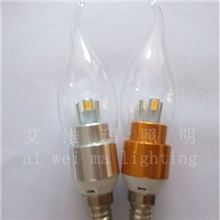 大量低价促销3w三叉led蜡烛灯成品