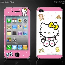 iPhone4炫彩保护膜iphone4s个性卡通闪钻贴膜四代时尚手机贴膜