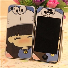 苹果手机膜iphone5卡通贴膜iphone4/s保护膜全身贴彩膜边框贴