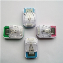 LCD万能充电器万能充电器跑马灯七彩黑三灯库存万能充