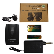 VHF单通道领夹式高质量高灵敏度100%不偏频袖珍无线麦克风话筒