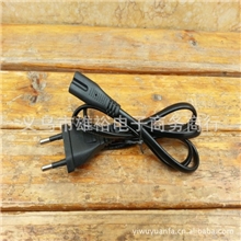 电源线圆插八字电源线铜线1米长1条起订