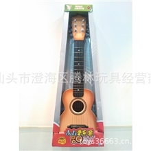 厂家供应畅销产品3709A-3木纹仿真吉他（木纹肉色）汕头玩具