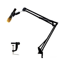 电容麦伸展支架万向悬臂支架话筒架麦克风架桌面伸缩支架