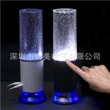 USB触控调光LED水音响七彩灯触控带灯音箱喷泉音箱