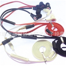 厂家直销新款iphone线控魔音耳机入耳式面条带麦面条耳机批发