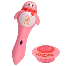 厂家批发第二课堂婴幼儿早教机点读笔企鹅配14本有声图书4GCL