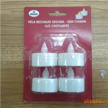 供应白色LED蜡烛灯/电子蜡烛灯/塑料蜡烛灯