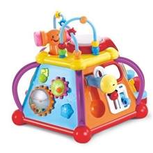 汇乐806快乐小天地儿童益智早教玩具多功能游戏台英文版