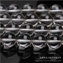 厂家批发天然水晶东海天然AAA白水晶圆珠散珠DIY半成品2-20MM