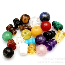 批发天然水晶各种三通佛头8mm