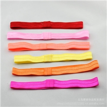 韩国饰品批发儿童纯色亮光高弹力细发带宝宝松紧头带头饰配件