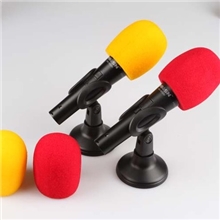 魅声加厚防喷罩海绵罩KTV麦克风套防风话筒套海绵套话筒罩