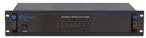供应DEMAXI智能公共广播系统背景音乐电源时序器DC-7028S