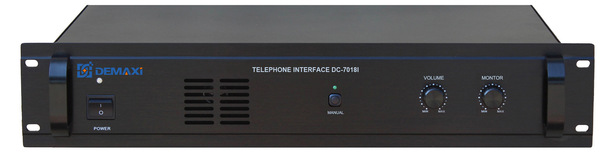 供应DEMAXI智能公共广播系统背景音乐市话转接器DC-7018I