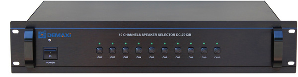 供应DEMAXI智能公共广播系统背景音乐系统十分区器DF-7013B