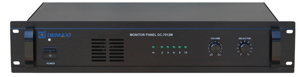 供应DEMAXI智能公共广播系统背景音乐十分区监听器DF-7012M