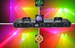 红绿玫瑰紫黄色五投激光灯/KTV包房舞台激光灯/专业舞台灯具