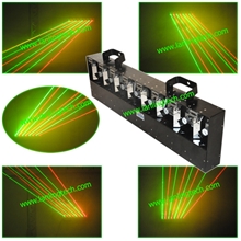供应8头红绿动态粗光斑激光灯