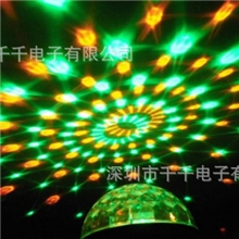 新款迷你水晶魔球mp3声控魔球带遥控led七彩魔球激光舞台灯