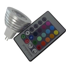 3WRGB射灯彩色灯变色灯厂家供应MR16灯头12Vrgb射灯