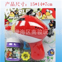 实色愤怒的小鸟喷漆惯性泡泡枪愤怒小鸟惯性泡泡枪手动泡泡枪