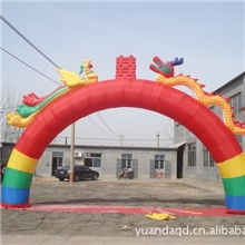 生产批发翘尾龙凤门大尾龙凤门气模拱门婚礼拱门