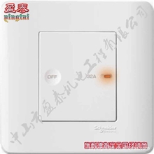 施耐德奇胜轻点开关经典白一位双控E8431/2WE