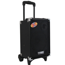 厂家直销多媒体电瓶音响拉杆音箱A4无线接收8寸低音喇叭