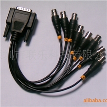 供应DVR线缆DB15转8BNC头