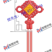 新款古典带福字LED发光中国结道路装饰照明LED发光中国节