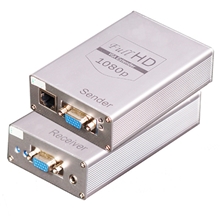 防雷vga延长器/放大器vga转rj45/网线用网线延长器音频100米