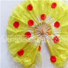 高品质360度圆扇舞蹈扇子祖国颂花扇河南许昌舞蹈纱扇