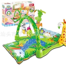 费雪同款婴幼儿教具母婴用品游戏毯健身架音乐爬行垫活动架