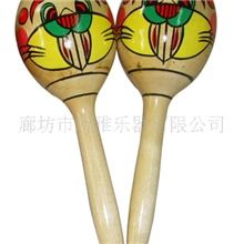 专业供应儿童木制猫脸沙球奥尔夫乐器幼儿教具学校乐器招标