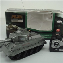 遥控打弹坦克(无充电)军事模型遥控坦克塑料玩具可打子弹坦克