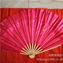 【厂家直销】1尺金线竹双面扇各种竹制塑料扇批发