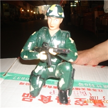 热销电动蹲兵塑胶玩具250蹲兵电动玩具一件代发