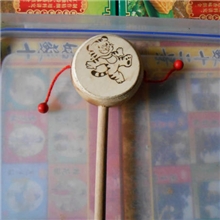 儿童益智玩具木质拨浪鼓木制拨浪鼓木鼓