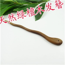 正宗绿檀木发簪|古典配饰天然清香|绿檀头饰用品
