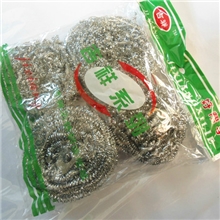 4只装绿袋钢丝清洁球厂家直销2元店批发