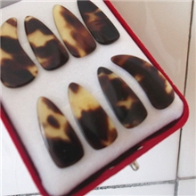 纯天然古筝指甲原生态生料古筝指甲凹槽古筝指甲大中小号均有